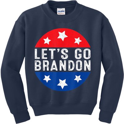 Let's Go Brandon Retro Vintage Design Kids Sweatshirt