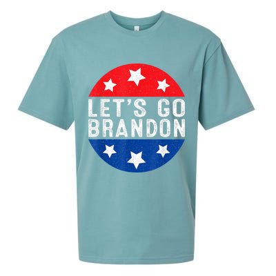 Let's Go Brandon Retro Vintage Design Sueded Cloud Jersey T-Shirt