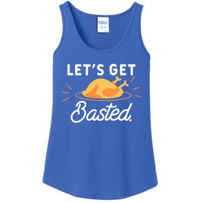 Lets Get Basted Funny Food Humor For A Turkey Lover Gift Ladies Essential Tank