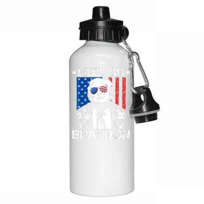 Let's Go Brandon Trump Middle Finger Flag Aluminum Water Bottle