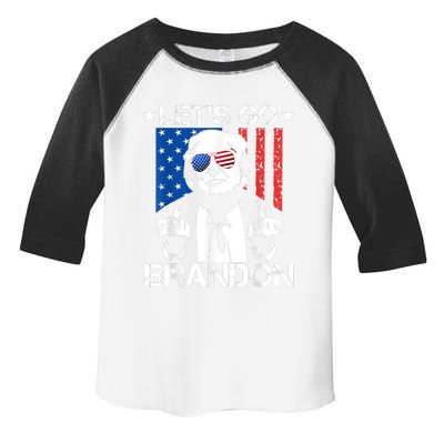 Let's Go Brandon Trump Middle Finger Flag Toddler Fine Jersey T-Shirt