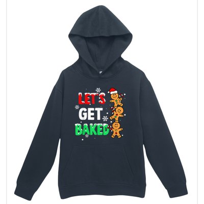 Let's Get Baked Gingerbread  Snow Christmas Xmas Holiday Urban Pullover Hoodie