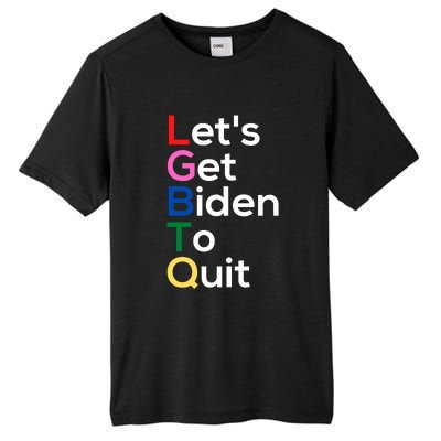 Let's Get Biden To Quit Lets Get Biden To Quit Tall Fusion ChromaSoft Performance T-Shirt