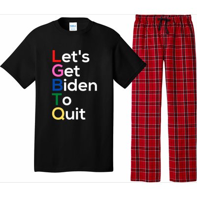 Let's Get Biden To Quit Lets Get Biden To Quit Pajama Set