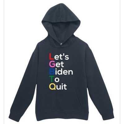 Let's Get Biden To Quit Lets Get Biden To Quit Urban Pullover Hoodie