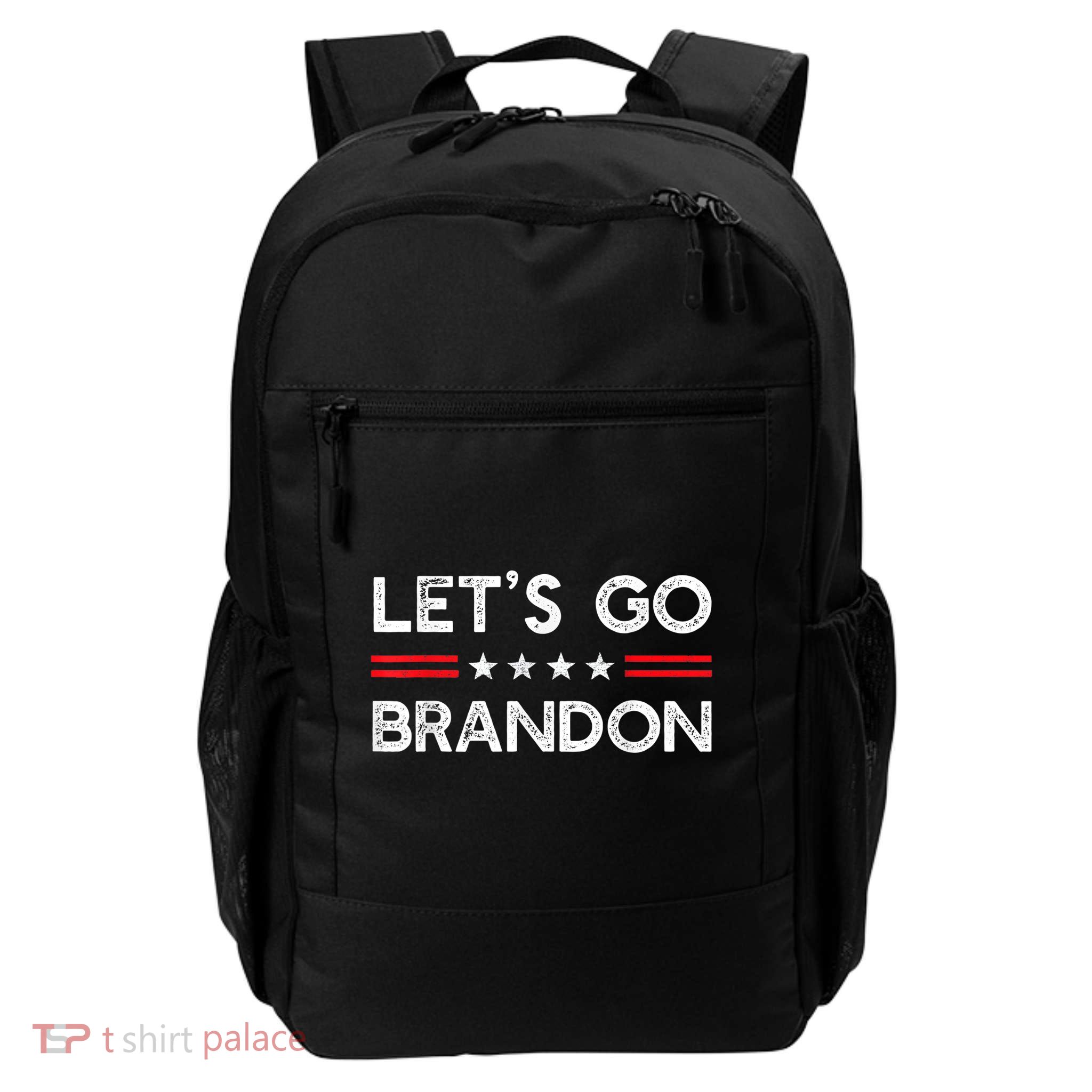 Let’s Go Brandon Conservative US Flag Gift Daily Commute Backpack