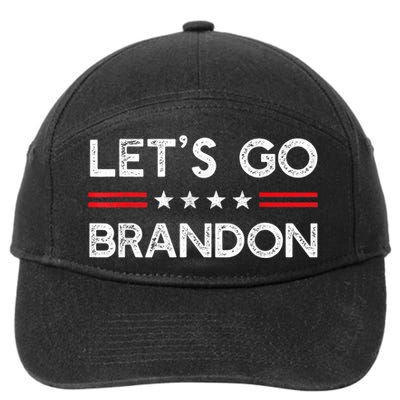 Let’s Go Brandon Conservative US Flag Gift 7-Panel Snapback Hat