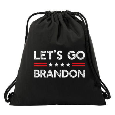 Let’s Go Brandon Conservative US Flag Gift Drawstring Bag