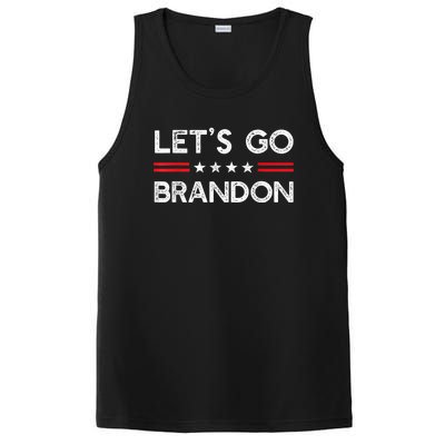 Let’s Go Brandon Conservative US Flag Gift PosiCharge Competitor Tank