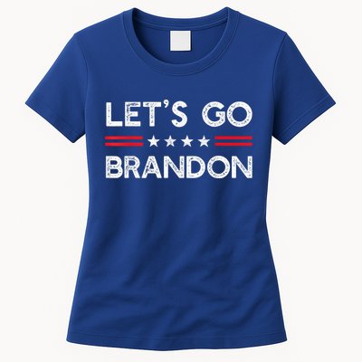 Let’s Go Brandon Conservative US Flag Gift Womens T-Shirt