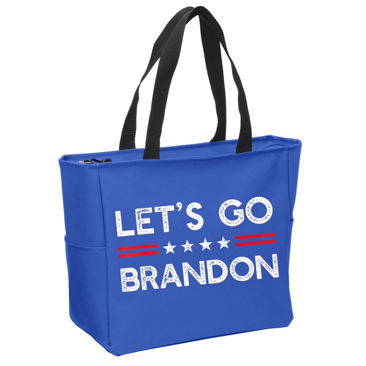 Let’s Go Brandon Conservative US Flag Gift Zip Tote Bag