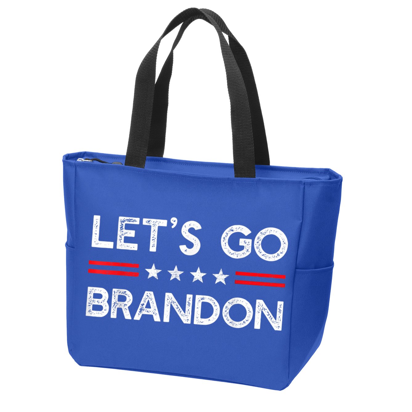 Let’s Go Brandon Conservative US Flag Gift Zip Tote Bag