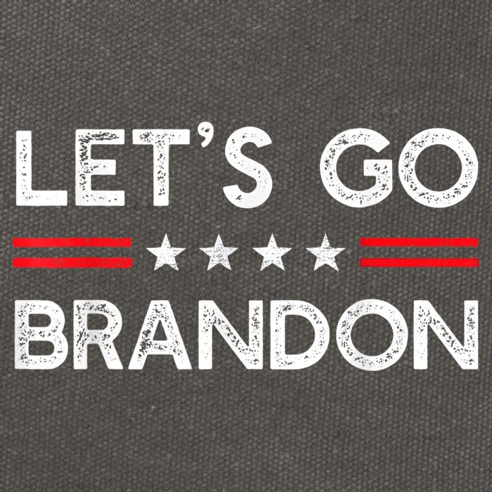 Let’s Go Brandon Conservative US Flag Gift Cotton Canvas Backpack