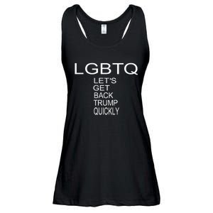 LetS Get Back Trump Quickly Ladies Essential Flowy Tank