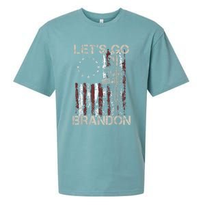 Lets Go Brandon Gun American Flag Patriots Let's Go Brandon Sueded Cloud Jersey T-Shirt