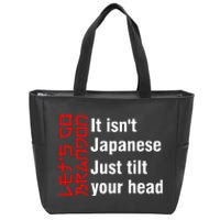 LetS Go Brandon It IsnT Japanese Just Tilt Your Head Zip Tote Bag