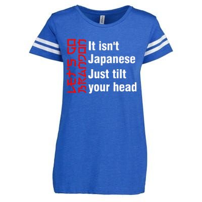 LetS Go Brandon It IsnT Japanese Just Tilt Your Head Enza Ladies Jersey Football T-Shirt