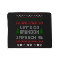 Let''s Go Brandon Impeach 46 Anti Biden Chant Ugly Christmas Mousepad