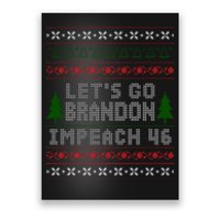 Let''s Go Brandon Impeach 46 Anti Biden Chant Ugly Christmas Poster