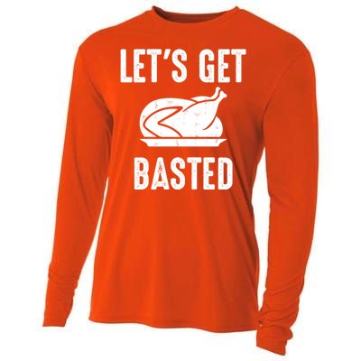 Lets Get Basted Gift Cooling Performance Long Sleeve Crew