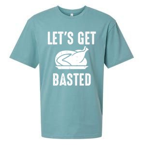 Lets Get Basted Gift Sueded Cloud Jersey T-Shirt