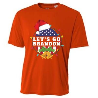 Lets Go Brandon Christmas Theme Gift Cooling Performance Crew T-Shirt