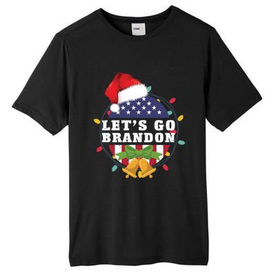 Lets Go Brandon Christmas Theme Gift Tall Fusion ChromaSoft Performance T-Shirt