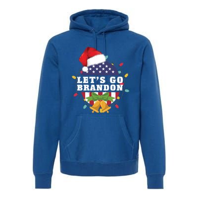 Lets Go Brandon Christmas Theme Gift Premium Hoodie