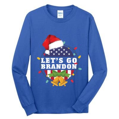 Lets Go Brandon Christmas Theme Gift Tall Long Sleeve T-Shirt