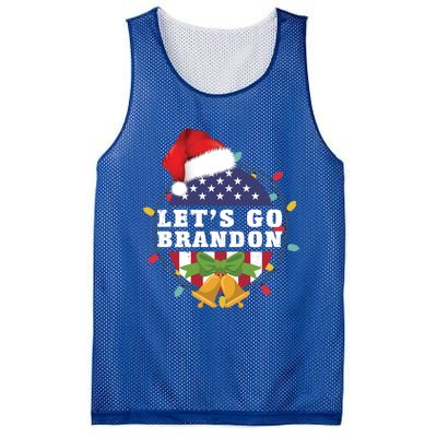 Lets Go Brandon Christmas Theme Gift Mesh Reversible Basketball Jersey Tank