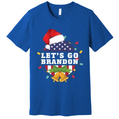 Lets Go Brandon Christmas Theme Gift Premium T-Shirt