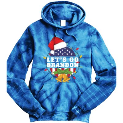 Lets Go Brandon Christmas Theme Gift Tie Dye Hoodie