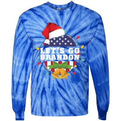 Lets Go Brandon Christmas Theme Gift Tie-Dye Long Sleeve Shirt