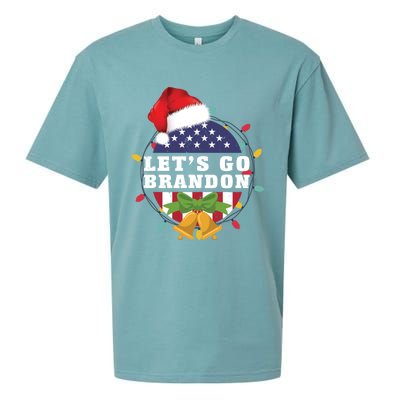 Lets Go Brandon Christmas Theme Gift Sueded Cloud Jersey T-Shirt