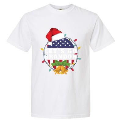 Lets Go Brandon Christmas Theme Gift Garment-Dyed Heavyweight T-Shirt