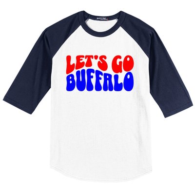 LetS Go Buffalo Football Chant Fun Team Gear Baseball Sleeve Shirt