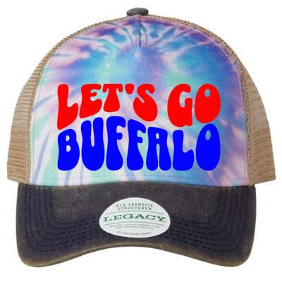 LetS Go Buffalo Football Chant Fun Team Gear Legacy Tie Dye Trucker Hat
