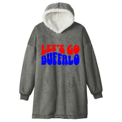 LetS Go Buffalo Football Chant Fun Team Gear Hooded Wearable Blanket
