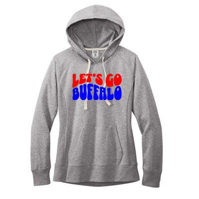 LetS Go Buffalo Football Chant Fun Team Gear Women's Fleece Hoodie