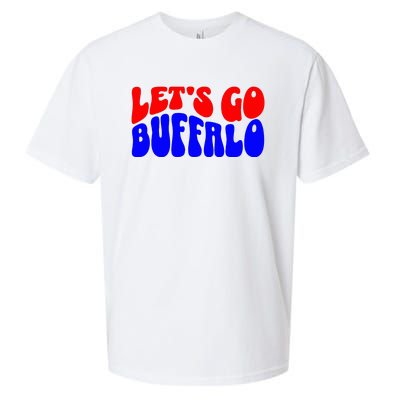 LetS Go Buffalo Football Chant Fun Team Gear Sueded Cloud Jersey T-Shirt