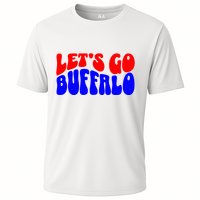 LetS Go Buffalo Football Chant Fun Team Gear Cooling Performance Crew T-Shirt