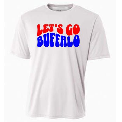 LetS Go Buffalo Football Chant Fun Team Gear Cooling Performance Crew T-Shirt