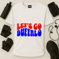 LetS Go Buffalo Football Chant Fun Team Gear Cooling Performance Crew T-Shirt