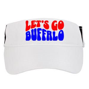 LetS Go Buffalo Football Chant Fun Team Gear Adult Drive Performance Visor