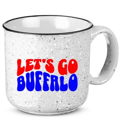 LetS Go Buffalo Football Chant Fun Team Gear 15oz Campfire Ceramic Mug