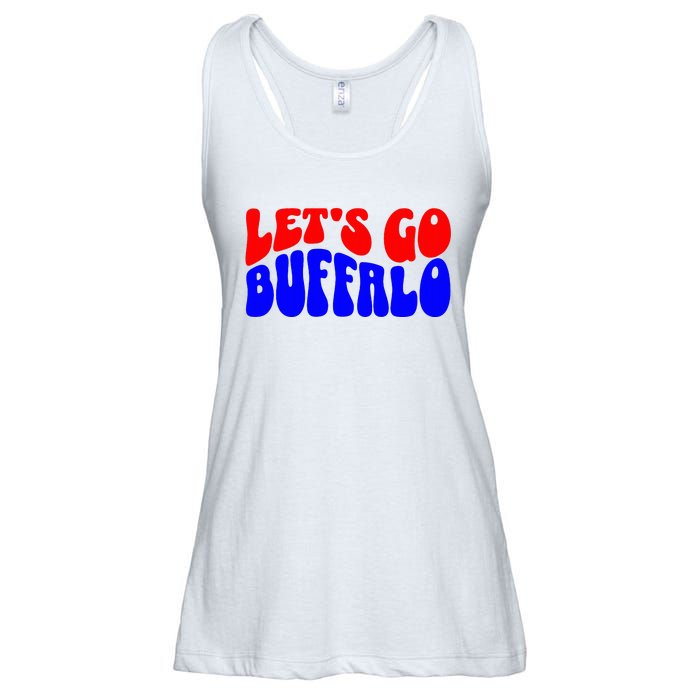 LetS Go Buffalo Football Chant Fun Team Gear Ladies Essential Flowy Tank