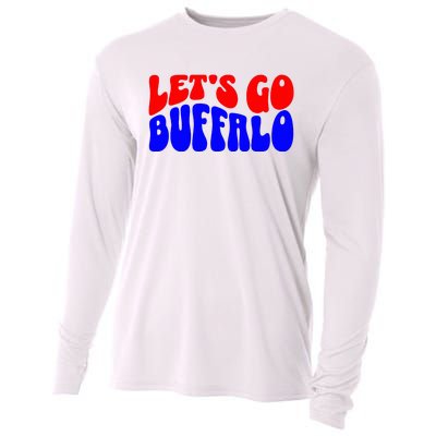 LetS Go Buffalo Football Chant Fun Team Gear Cooling Performance Long Sleeve Crew