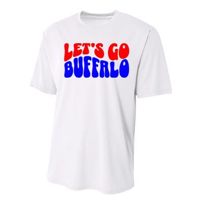 LetS Go Buffalo Football Chant Fun Team Gear Performance Sprint T-Shirt