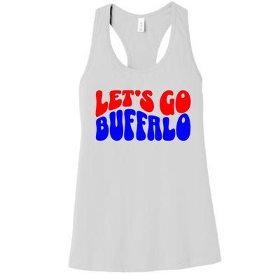 LetS Go Buffalo Football Chant Fun Team Gear Women's Racerback Tank