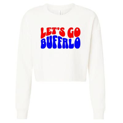 LetS Go Buffalo Football Chant Fun Team Gear Cropped Pullover Crew